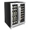 Whynter 24 in Built-In French Door Dual Zone Wine Refrigerator/Beverage Center BWB-2060FDS - alternate 7